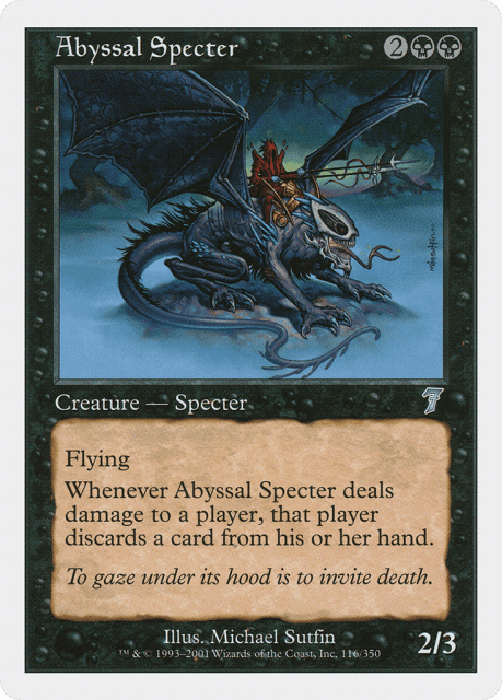 Abyssal Specter (116) — Seventh Edition