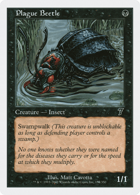 Plague Beetle (155) — Seventh Edition