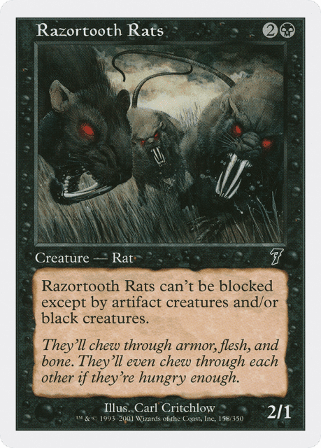 Razortooth Rats (158) — Seventh Edition