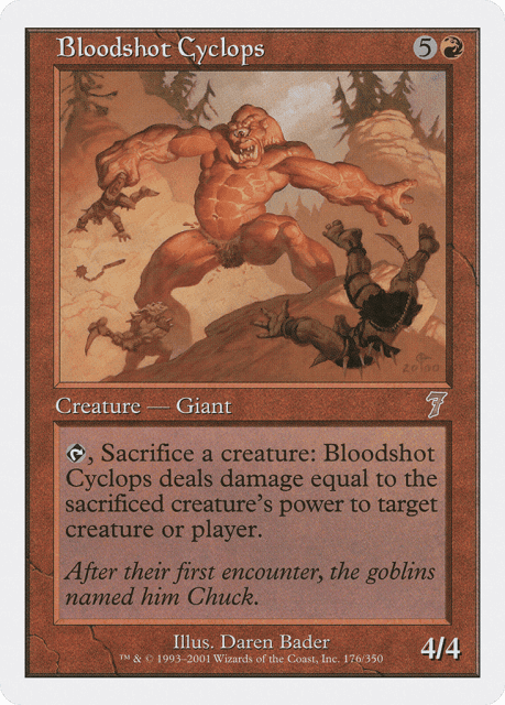Bloodshot Cyclops (176) — Seventh Edition