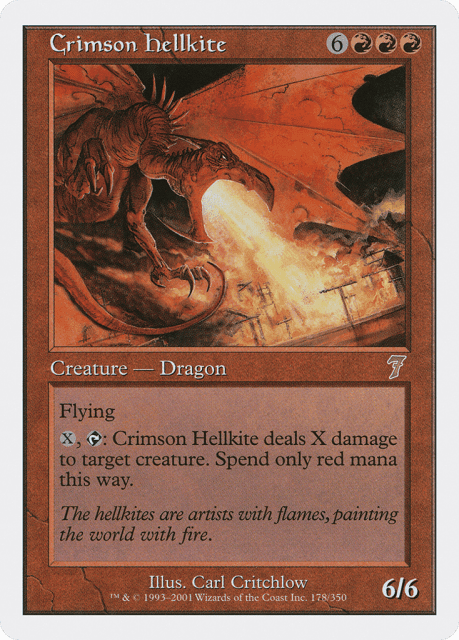 Crimson Hellkite (178) — Seventh Edition