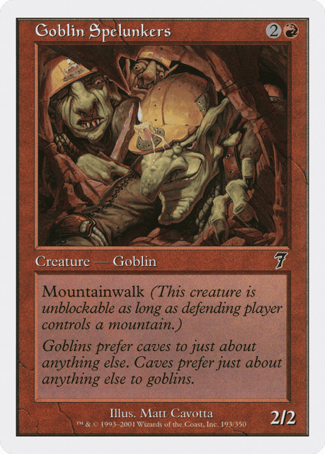 Goblin Spelunkers (193) — Seventh Edition