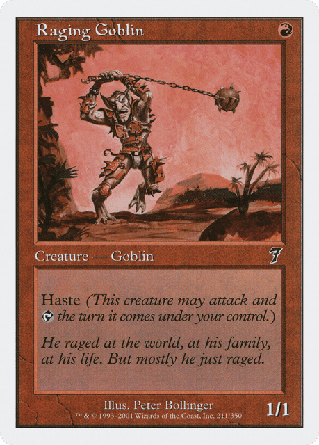 Raging Goblin (211) — Seventh Edition