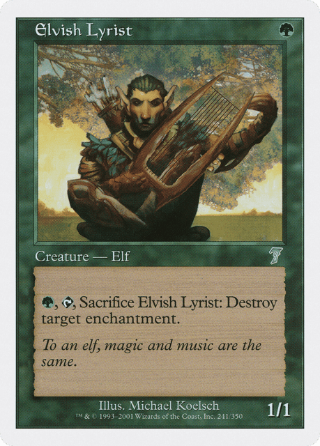 Elvish Lyrist (241) — Seventh Edition