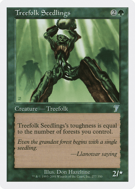 Treefolk Seedlings (277) — Seventh Edition