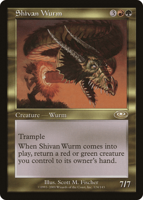 Shivan Wurm (124) — Planeshift