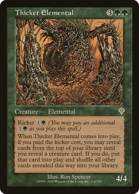 Thicket Elemental (214) — Invasion