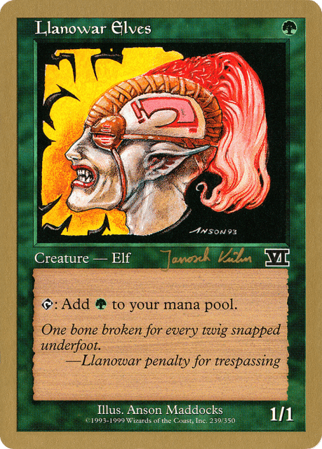 Llanowar Elves (jk239) — World Championship Decks 2000