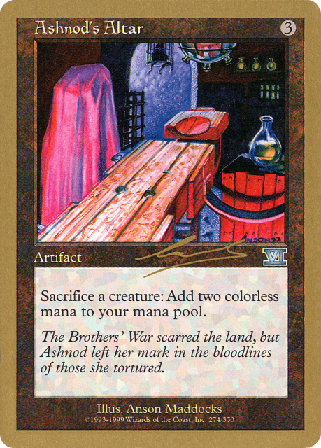 Ashnod's Altar (nl274) — World Championship Decks 2000