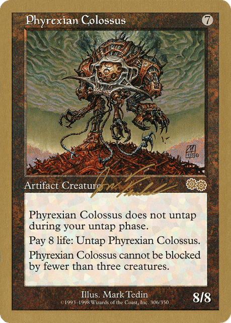 Phyrexian Colossus (jf305) — World Championship Decks 2000