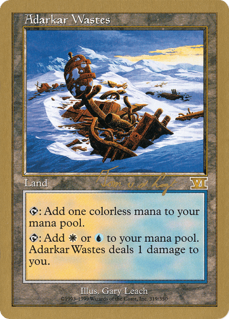 Adarkar Wastes (tvdl319) — World Championship Decks 2000