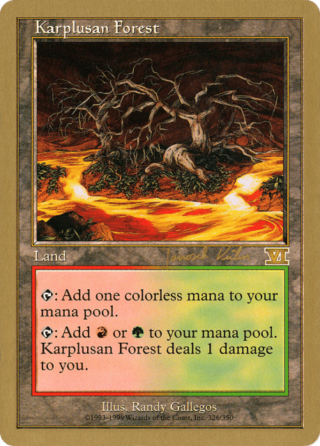 Karplusan Forest (jk326) — World Championship Decks 2000