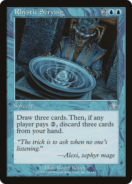 Rhystic Scrying (44) — Prophecy