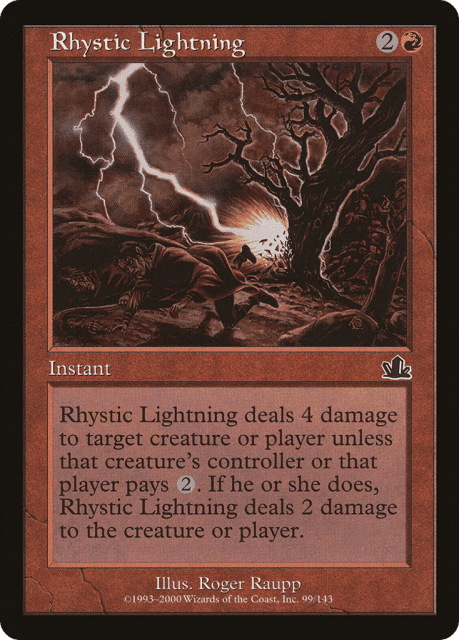 Rhystic Lightning (99) — Prophecy