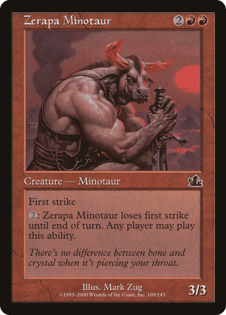 Zerapa Minotaur (108) — Prophecy