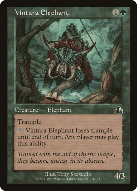 Vintara Elephant (131) — Prophecy