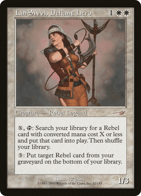 Lin Sivvi, Defiant Hero (12) — Nemesis