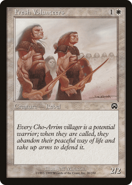 Fresh Volunteers (20) — Mercadian Masques