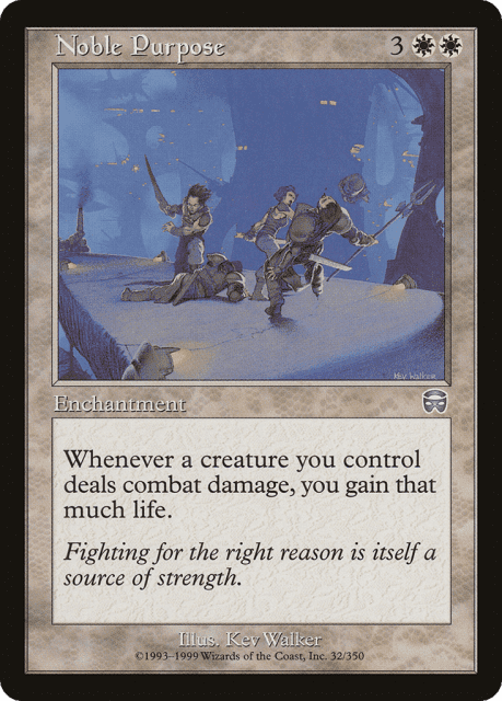Noble Purpose (32) — Mercadian Masques