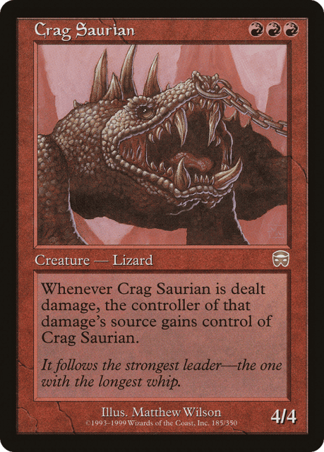Crag Saurian (185) — Mercadian Masques