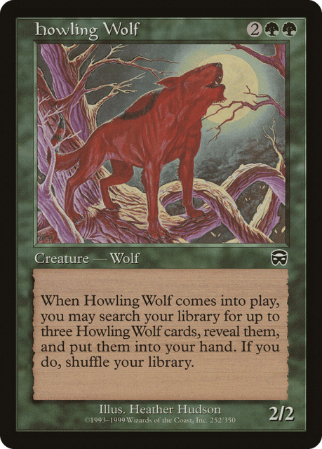 Howling Wolf (252) — Mercadian Masques