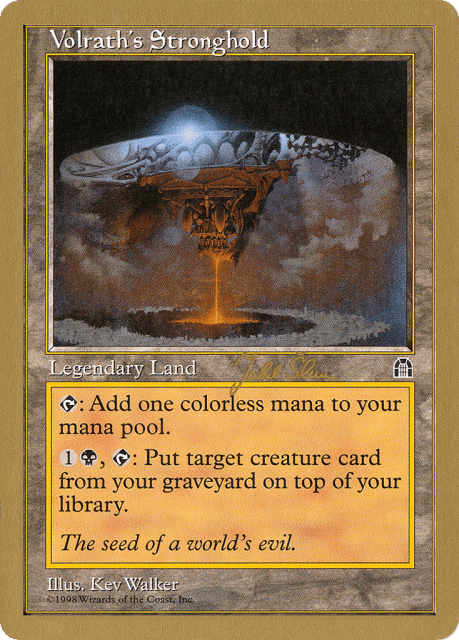 Volrath's Stronghold (js143) — World Championship Decks 1999