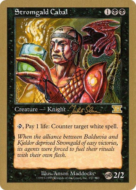 Stromgald Cabal (js157sb) — World Championship Decks 1999