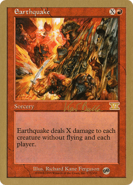 Earthquake (kb173sb) — World Championship Decks 1999