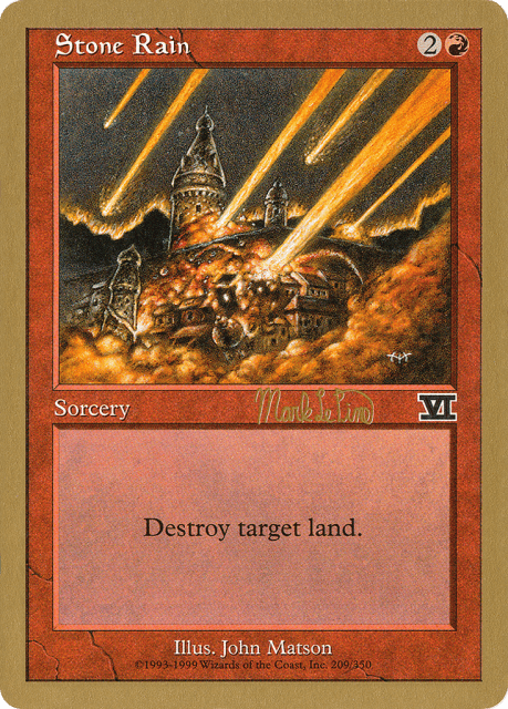 Stone Rain (mlp209) — World Championship Decks 1999