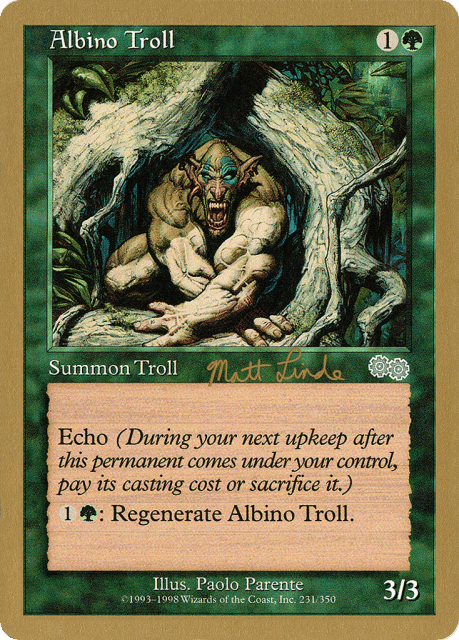Albino Troll (ml231) — World Championship Decks 1999