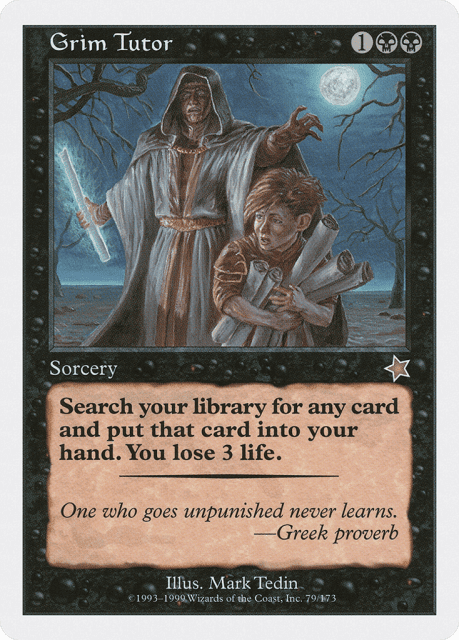Grim Tutor (79) — Starter 1999