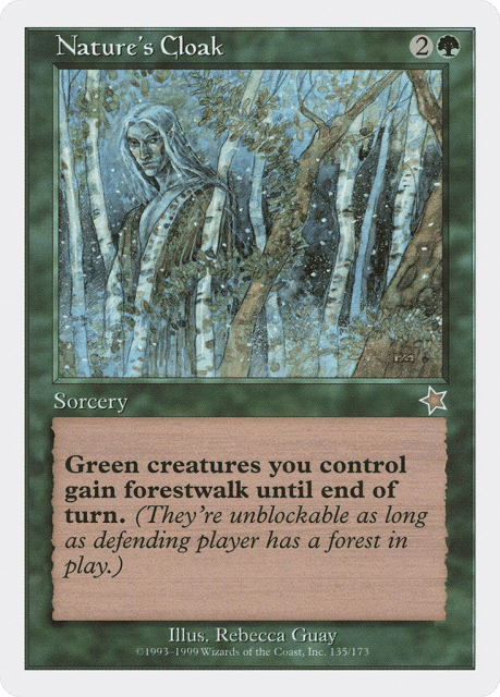 Nature's Cloak (135) — Starter 1999