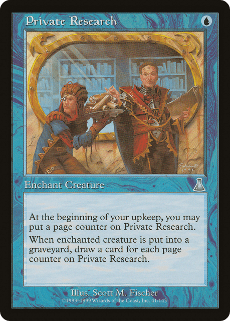 Private Research (41) — Urza's Destiny