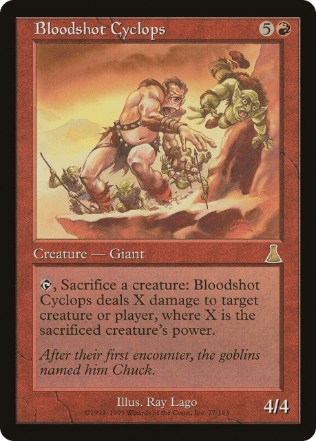 Bloodshot Cyclops (77) — Urza's Destiny