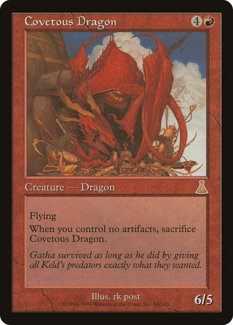 Covetous Dragon (80) — Urza's Destiny
