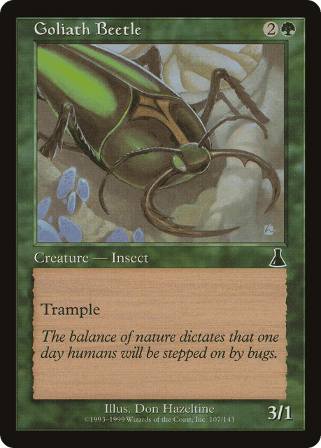 Goliath Beetle (107) — Urza's Destiny