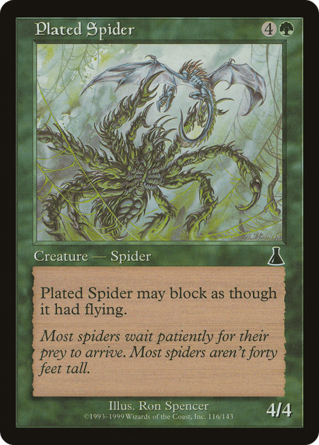 Plated Spider (116) — Urza's Destiny