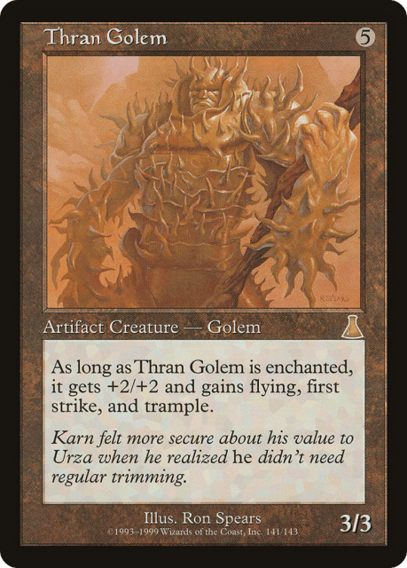 Thran Golem (141) — Urza's Destiny