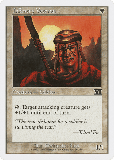 Infantry Veteran (26) — Classic Sixth Edition