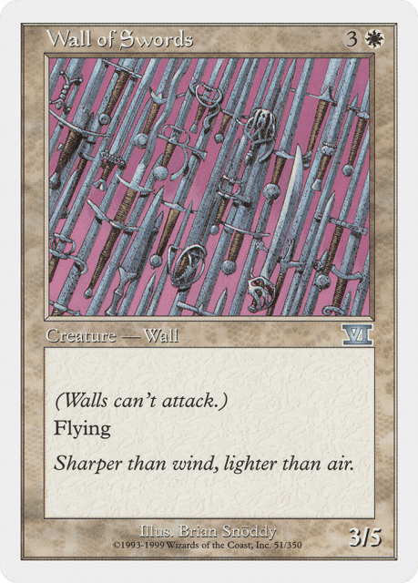 Wall of Swords (51) — Classic Sixth Edition