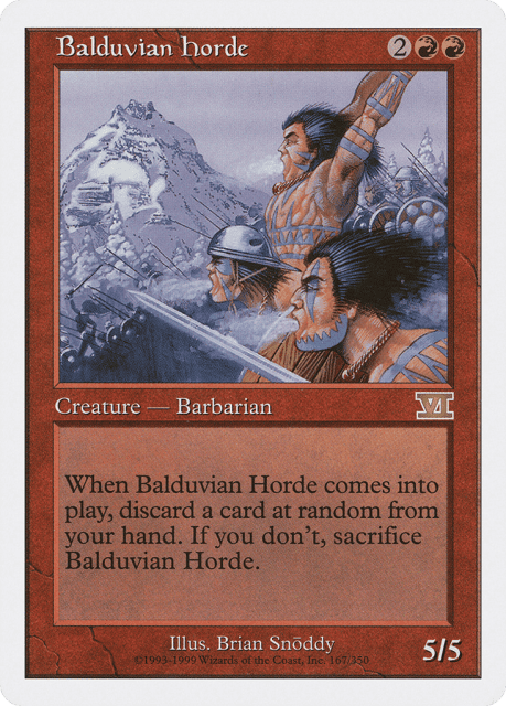 Balduvian Horde (167) — Classic Sixth Edition