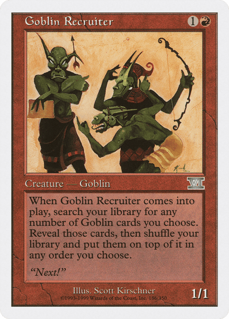 Goblin Recruiter (186) — Classic Sixth Edition