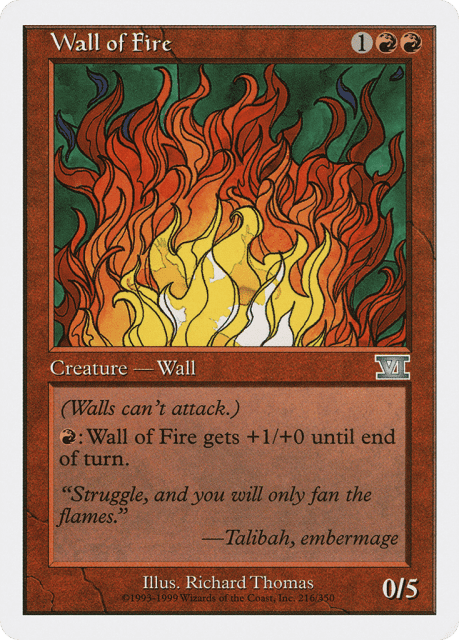 Wall of Fire (216) — Classic Sixth Edition
