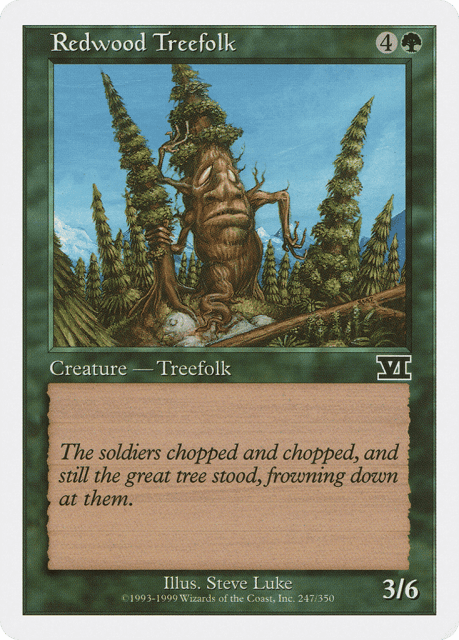 Redwood Treefolk (247) — Classic Sixth Edition