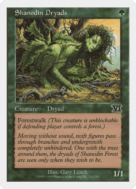 Shanodin Dryads (252) — Classic Sixth Edition