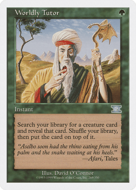 Worldly Tutor (269) — Classic Sixth Edition