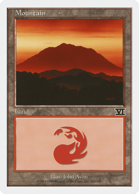 Mountain (343) — Classic Sixth Edition