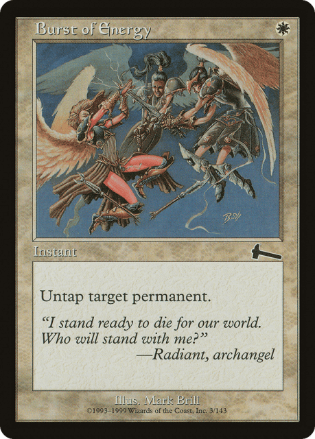 Burst of Energy (3) — Urza's Legacy