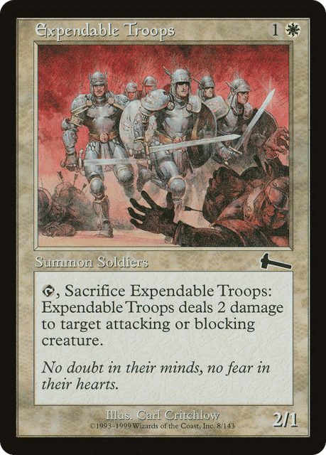 Expendable Troops (8) — Urza's Legacy