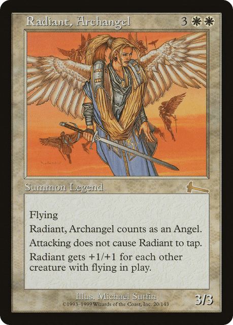 Radiant, Archangel (20) — Urza's Legacy